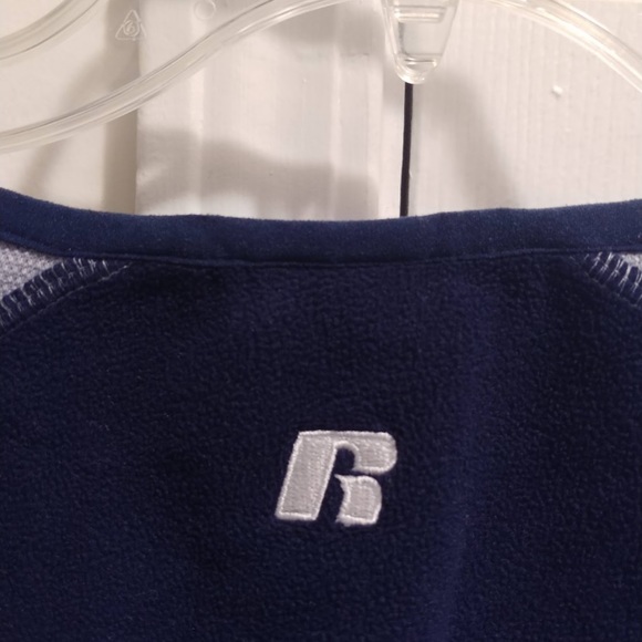 Georgia Tech Men’s V-Neck Russell Athletic Team Color Stitched logo Sweater - Picture 5 of 14